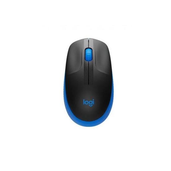 Logitech Mouse M190 senza fili nero blu, nuovo