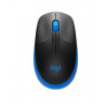 Logitech Mouse M190 senza fili nero blu, nuovo