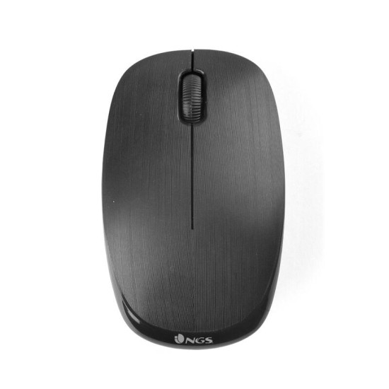 Ratón ottico NGS Black FOG Wireless Inalámbrico 1000 DPI, Nero, Nuovo