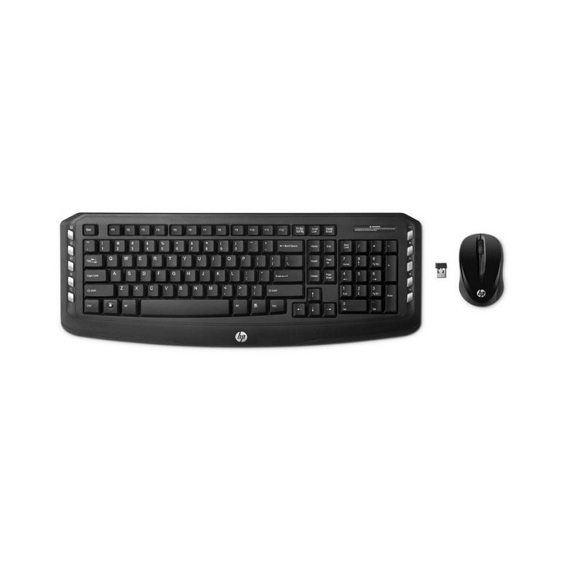 Tastiera + Mouse HP Wireless Classic Desktop Combo Spagnolo Wireless USB, Nero, Km0 Scatola Originale