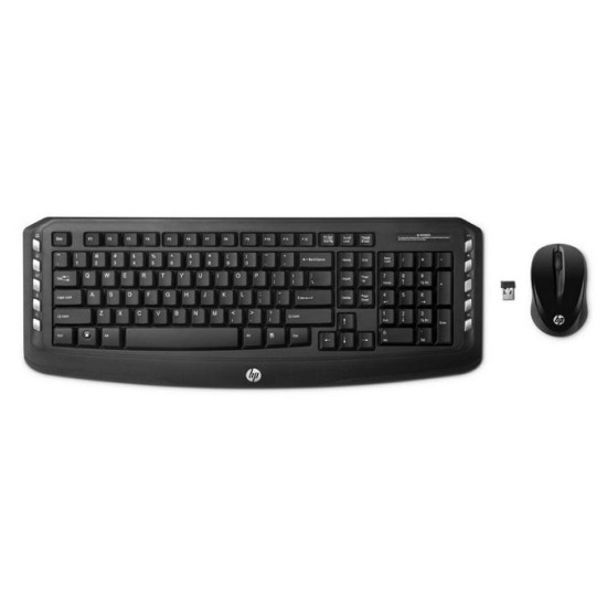 Tastiera + Mouse HP Wireless Classic Desktop Combo Spagnolo Wireless USB, Nero, Km0 Scatola Originale
