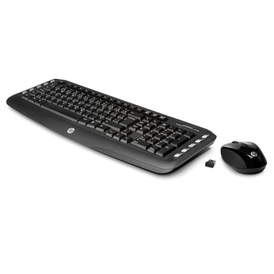 Tastiera + Mouse HP Wireless Classic Desktop Combo Spagnolo Wireless USB, Nero, Km0 Scatola Originale