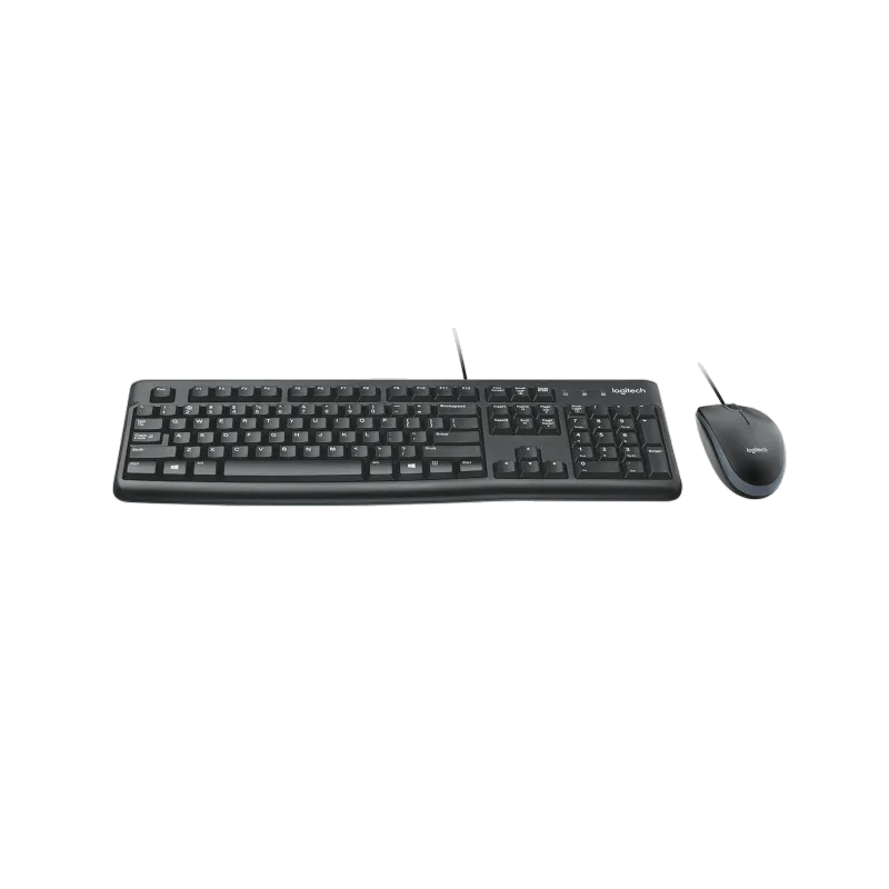 Tastiera + mouse cablati Logitech MK120, nero, nuovo