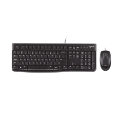 Tastiera + mouse cablati Logitech MK120, nero, nuovo