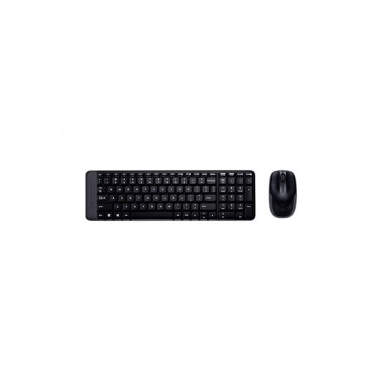 Tastiera + mouse wireless Logitech MK220, nero, nuovo