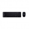 Tastiera + mouse wireless Logitech MK220, nero, nuovo