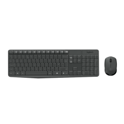 Tastiera + mouse wireless Logitech MK235, nero, nuovo