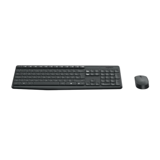 Tastiera + mouse wireless Logitech MK235, nero, nuovo