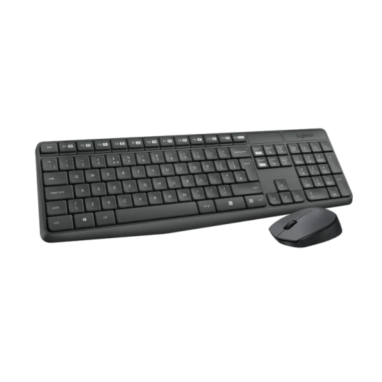 Tastiera + mouse wireless Logitech MK235, nero, nuovo