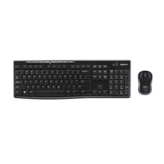 Tastiera + mouse wireless Logitech MK270, nero, nuovo