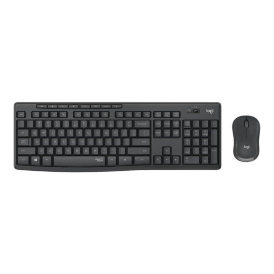 Teclado + Mouse Logitech MK295 Silent Touch, Nero, Nuovo