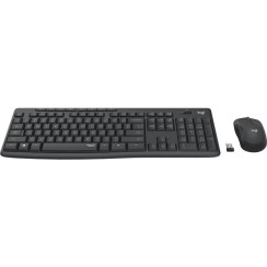 Teclado + Mouse Logitech MK295 Silent Touch, Nero, Nuovo