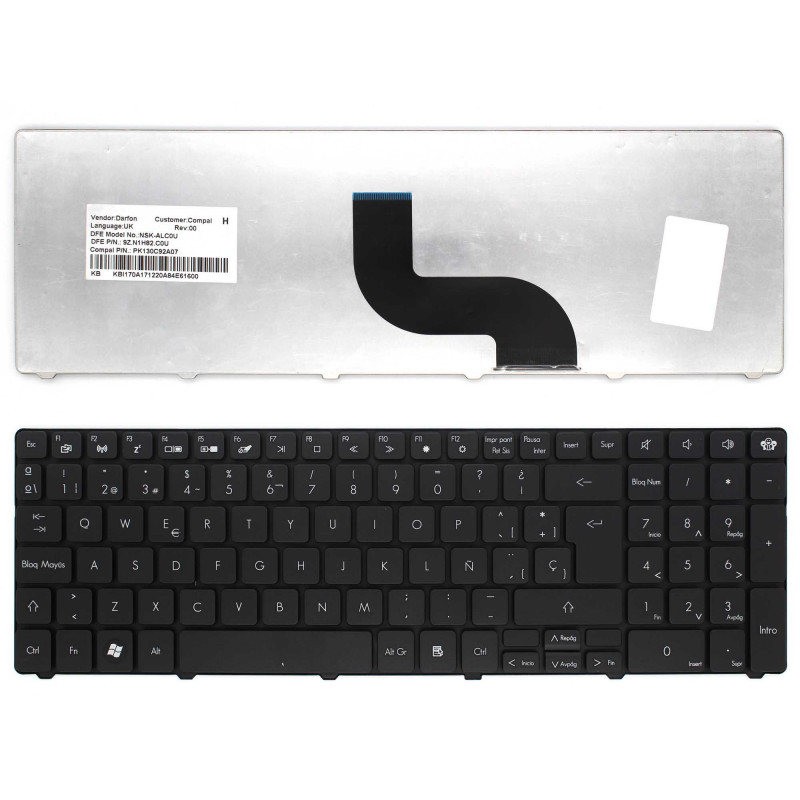 PACKARD BELL EASYNOTE TK85 TK11 TM85 TM86 TM87 TM89 TM81 TE11BZ TASTIERA V104730DK2