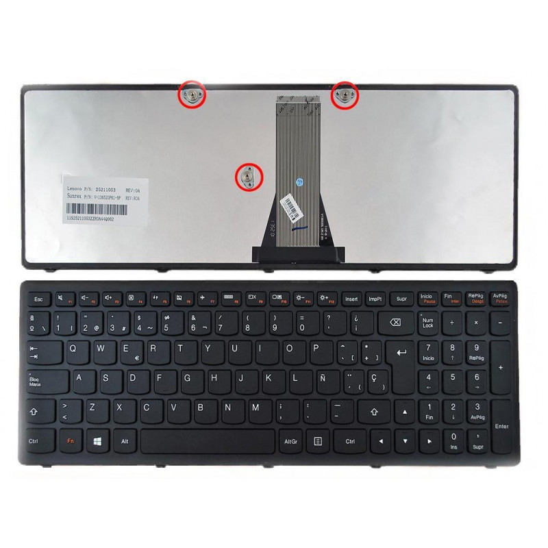Tastiera per LENOVO G505S Black Frame Black (Win8)