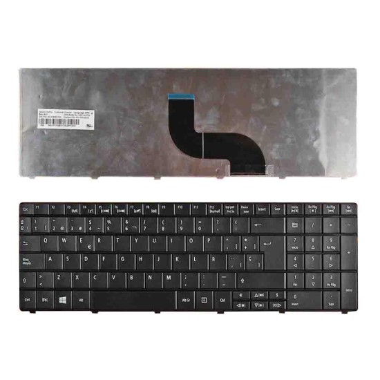 TASTIERA PER ACER TM8571 E1-521 E1-531 E1-531G E1-571 E1-571G NERO E1-571G WIN8 VERSIONE 3) NSK-AU01S PK130C92S00 9Z.N3M82.11