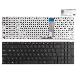 ASUS A556U A556UA A556UB A556UF A556UJ A556UR A556UV A556 X556 TASTIERA NERA PER LAPTOP (SENZA CORNICE, SENZA LAMINA, WIN8)