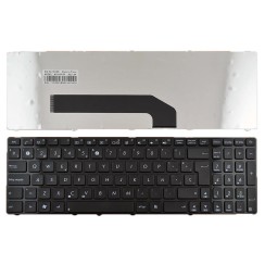 TASTIERA DEL COMPUTER PORTATILE ASUS K50 CON CORNICE NERA LUCIDA