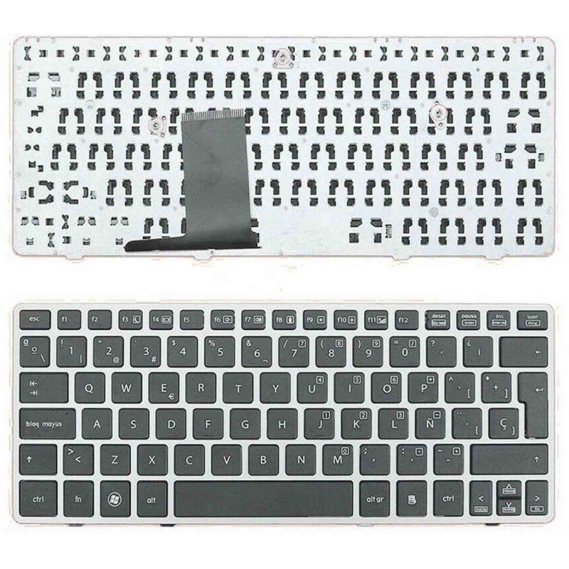 TASTIERA PER NOTEBOOK HP ELITEBOOK 2560P 2570P CORNICE ARGENTO