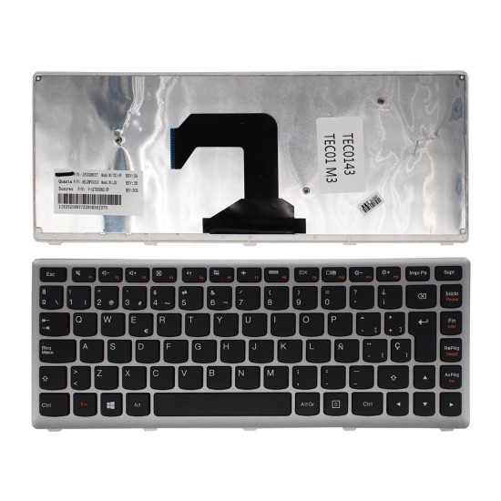TASTIERA PER LAPTOP LENOVO U410 SILVER IN INGLESE