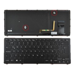 TASTIERA PER LAPTOP SONY VAIO SVF14 NERO CON CORNICE