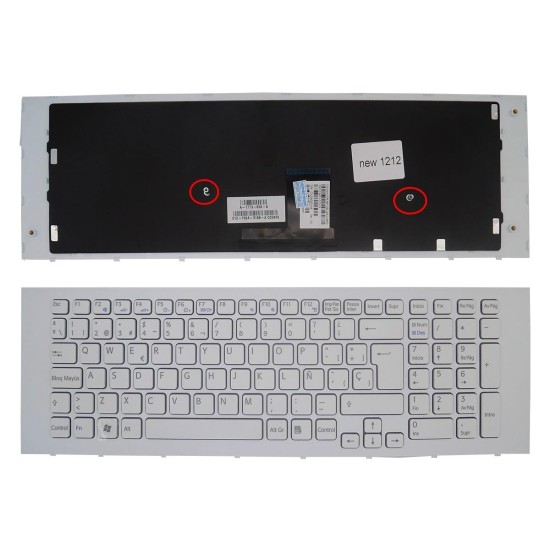 TASTIERA PER LAPTOP DELLA SERIE SONY VAIO VPC-EJ CON CORNICE BIANCA