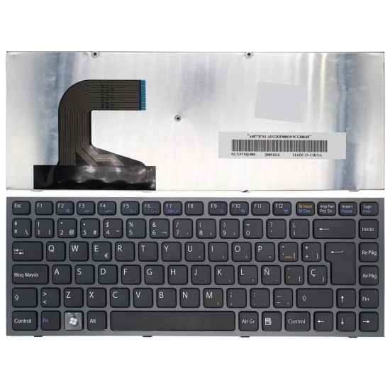 SONY VAIO VPC-S LAPTOP KEYBOARD BLACK NSK-SA5SQ 0S 9Z.N3VSQ.50S AEGD3P00020 148778251