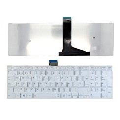 TASTIERA PER LAPTOP TOSHIBA C55-A BIANCO CON CORNICE