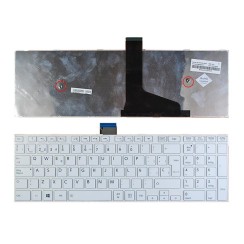 TASTIERA PER LAPTOP TOSHIBA C55-A BIANCO CON CORNICE