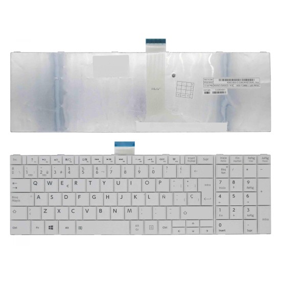 TASTIERA PER TOSHIBA SATELLITE L950 L950D L955 L955D LAPTOP BIANCO