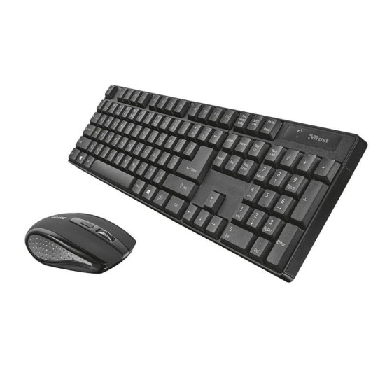 Tastiera + mouse senza fili Trust XIMO nero e argento, nuovo
