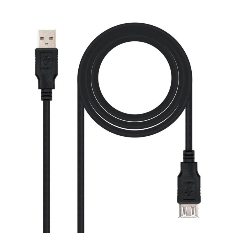 Cavo USB 3.0 Tipo A Maschio-Femmina 1,8M - USB ricarica e dati, Nero - 1ª Qualità, A+