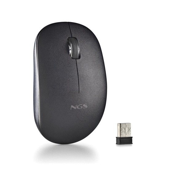 Ratón inalámbrico NGS Black FOG Pro · 1000 DPI · Nero