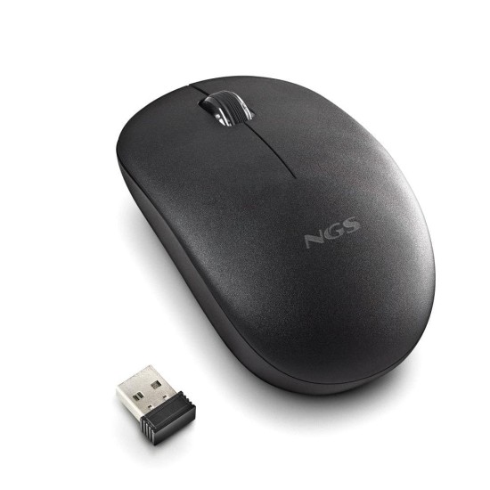 Ratón inalámbrico NGS Black FOG Pro · 1000 DPI · Nero