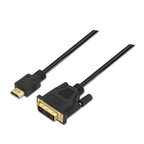 AISENS Cavo DVI a HDMI 1,8m, Maschio-Maschio, Nero