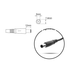 Caricabatterie Compatibile Dell 240W · Movano 19.5V 12.3A · 7.4×5.0mm