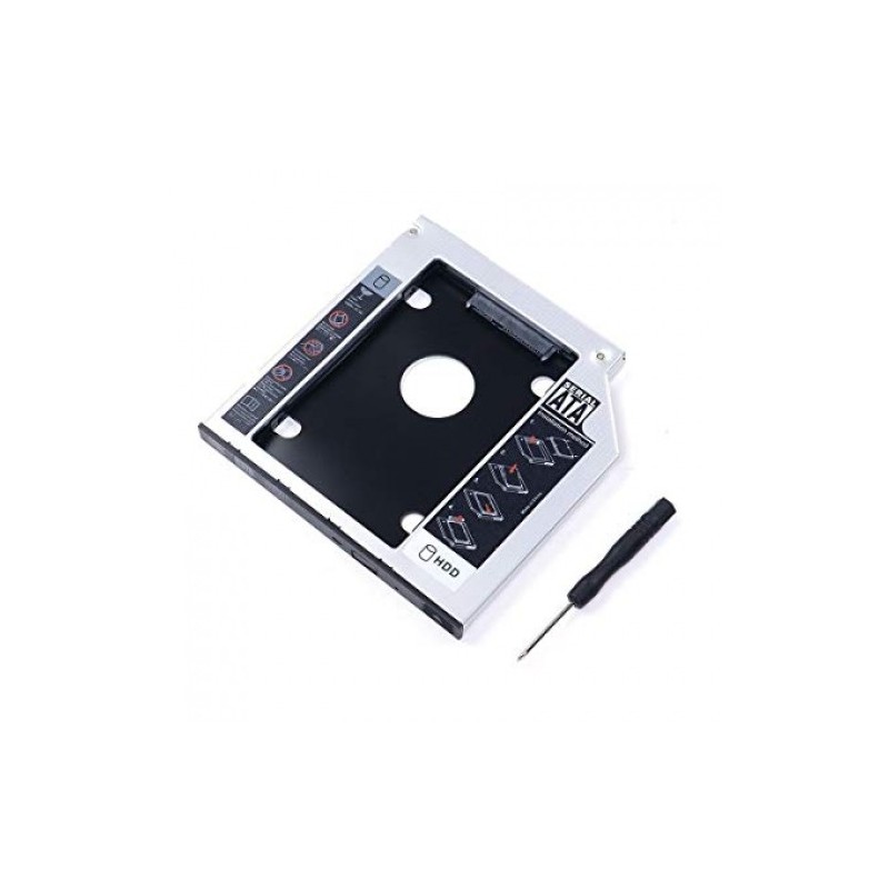 Adattatore per alloggiamento disco rigido da 12,7 mm per unità ottica SSD HDD