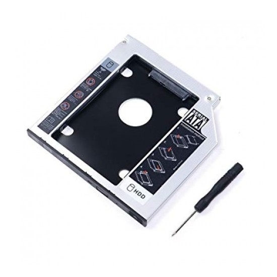 Adattatore per alloggiamento disco rigido da 12,7 mm per unità ottica SSD HDD
