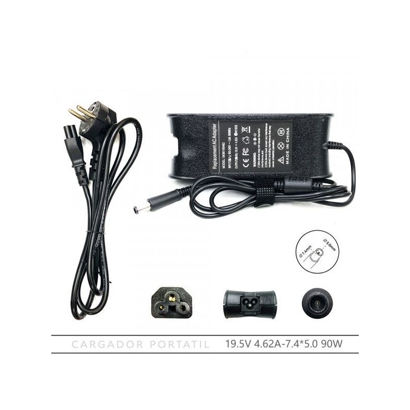 Adattatore per caricabatterie Dell Latitude 90W 19.4V 4,62A 7.4x5.0mm