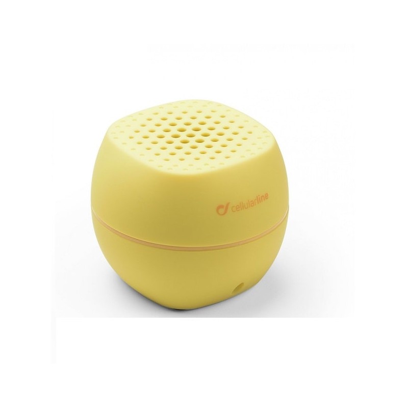 Altoparlante portatile stereo Bluetooth Cellularline, giallo, scatola originale Km0