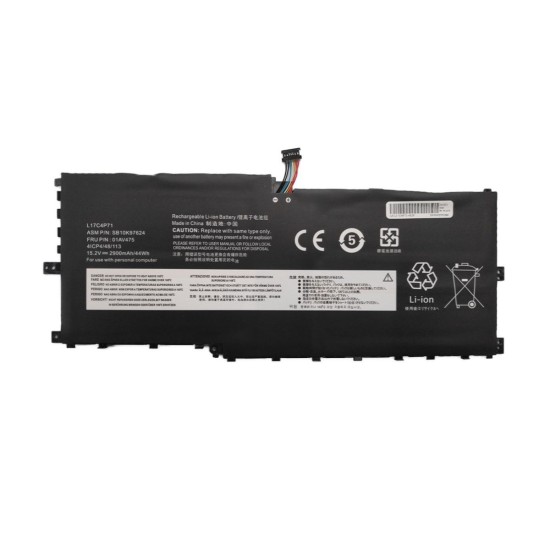 Batteria per Lenovo ThinkPad X1 Yoga G3 (2900 mAh) 15.2V