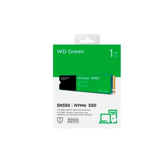 WD Green SN350 1TB NVMe M.2 2280 – SSD PCIe 3.0 x4 veloce