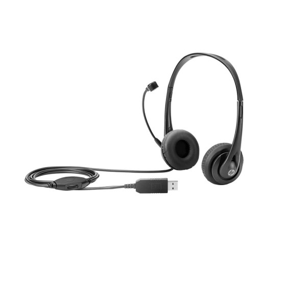 Cuffia per ufficio HP T1A67AA Cuffia USB, nera, Km0 Scatola originale