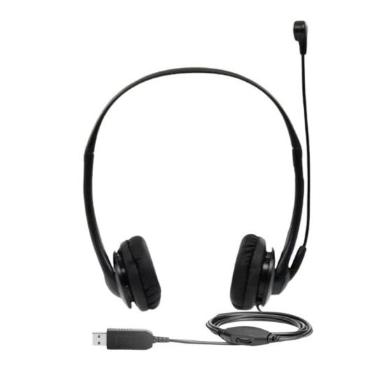 Cuffia per ufficio HP T1A67AA Cuffia USB, nera, Km0 Scatola originale