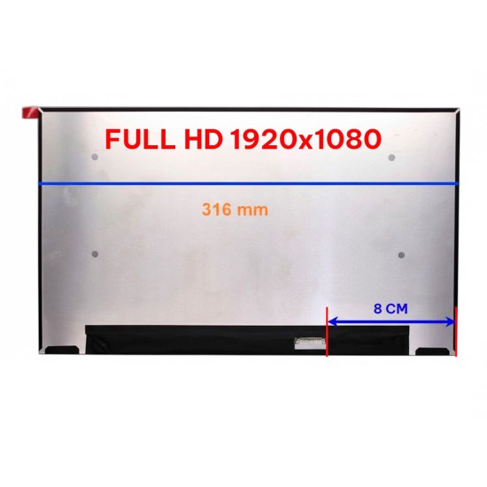 Pantalla 14″ FHD N140HCG-GE1 40 pin Opaco | LED connettore 8 cm
