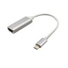 Cavo adattatore da tipo C a HDMI, convertitore Ultra HD 4k, USB 3.1, HDTV, per MacBook, Samsung, argento, A+