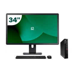 Pack Lenovo P340 Tiny i5 10500T + Monitor 34" + Tastiera/Mouse + WiFi USB