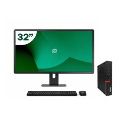 Pack Lenovo M920q Tiny i5 9500T + Monitor 32" + Tastiera/Mouse + WiFi USB