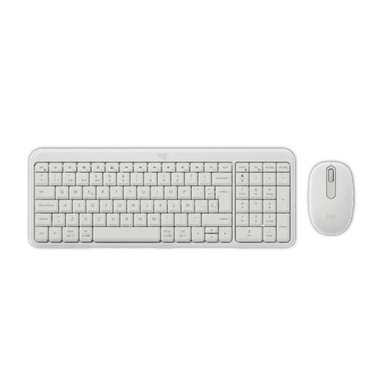 Logitech MK250 Tastiera e Mouse Wireless Bianco