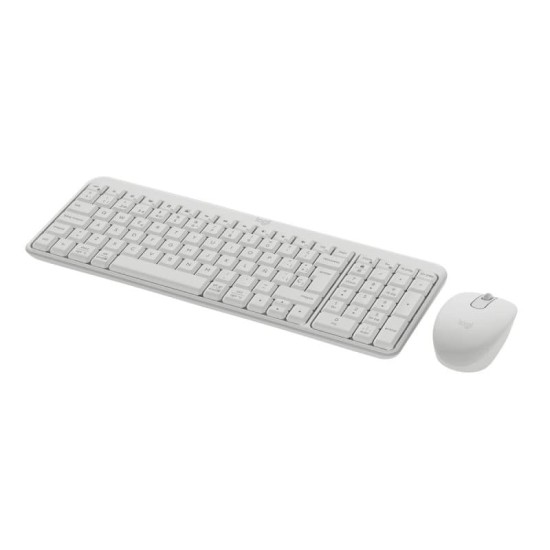 Logitech MK250 Tastiera e Mouse Wireless Bianco
