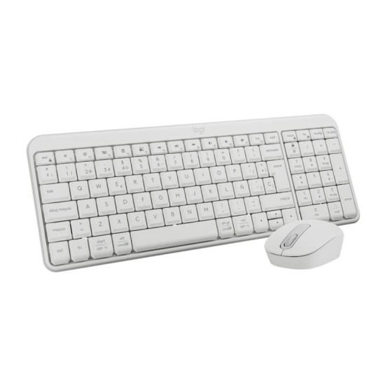Logitech MK250 Tastiera e Mouse Wireless Bianco